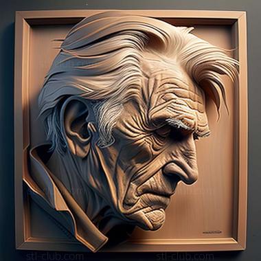 3D мадэль Ричард Эстес, американский художник (STL)